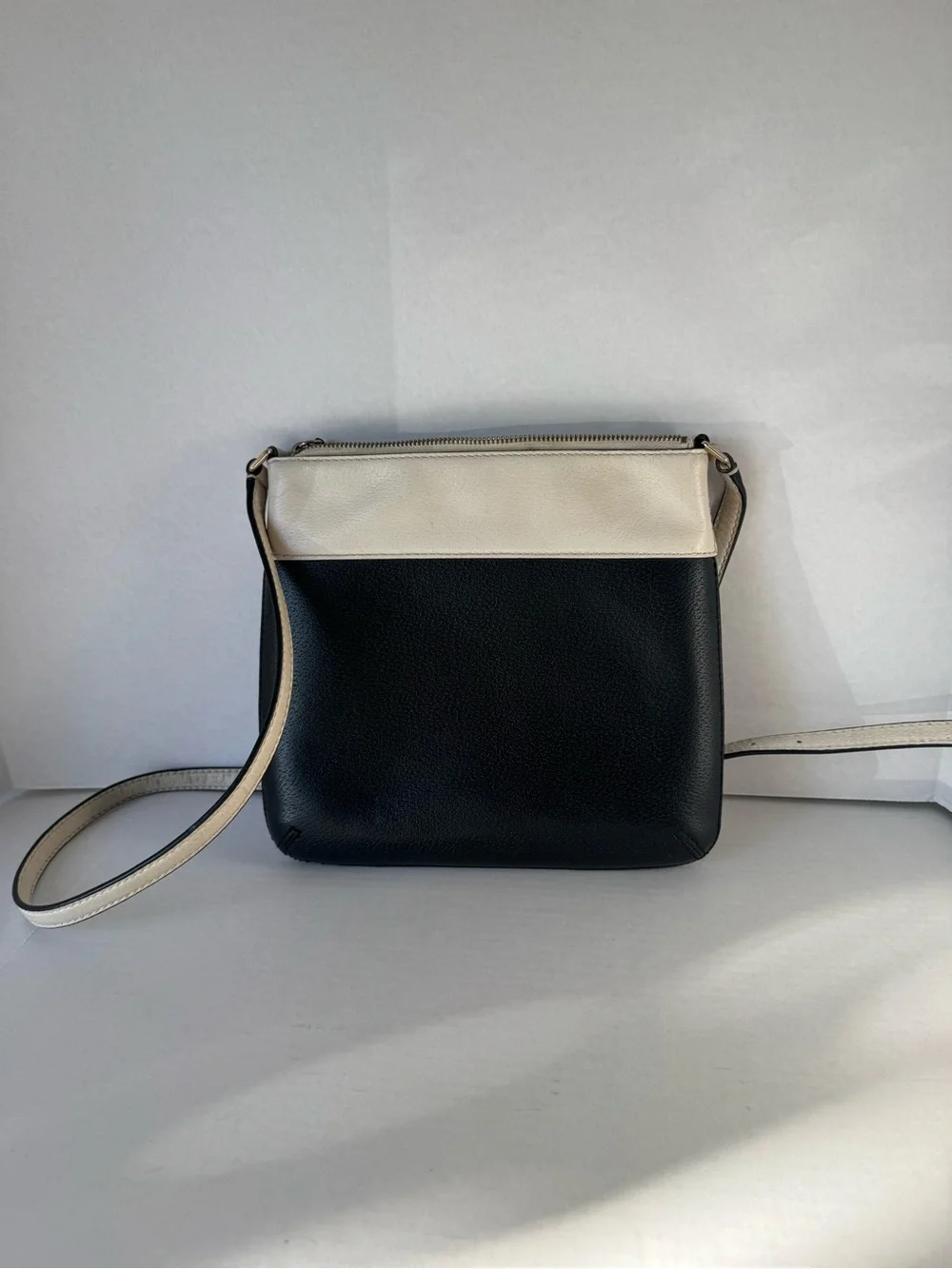 Kate Spade Two-Tone Black and Cream Crossbody Bag - Designer Style